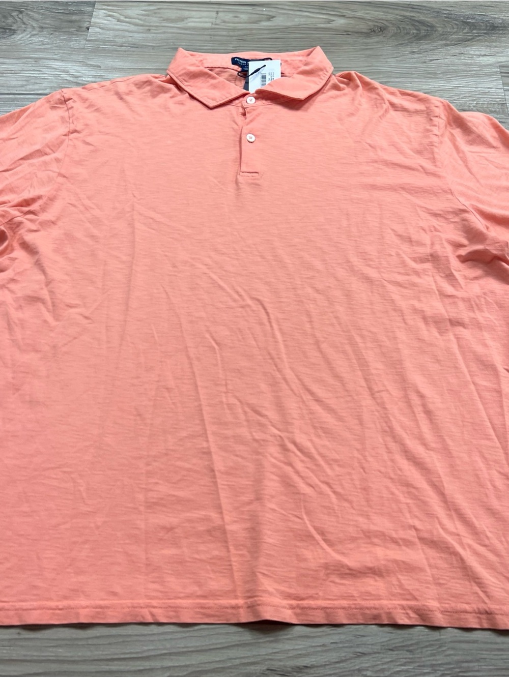 Peter Millar Polo Crown Crafted Pima Cotton Slub Orange Men’s 2XL MS25XK70 $135